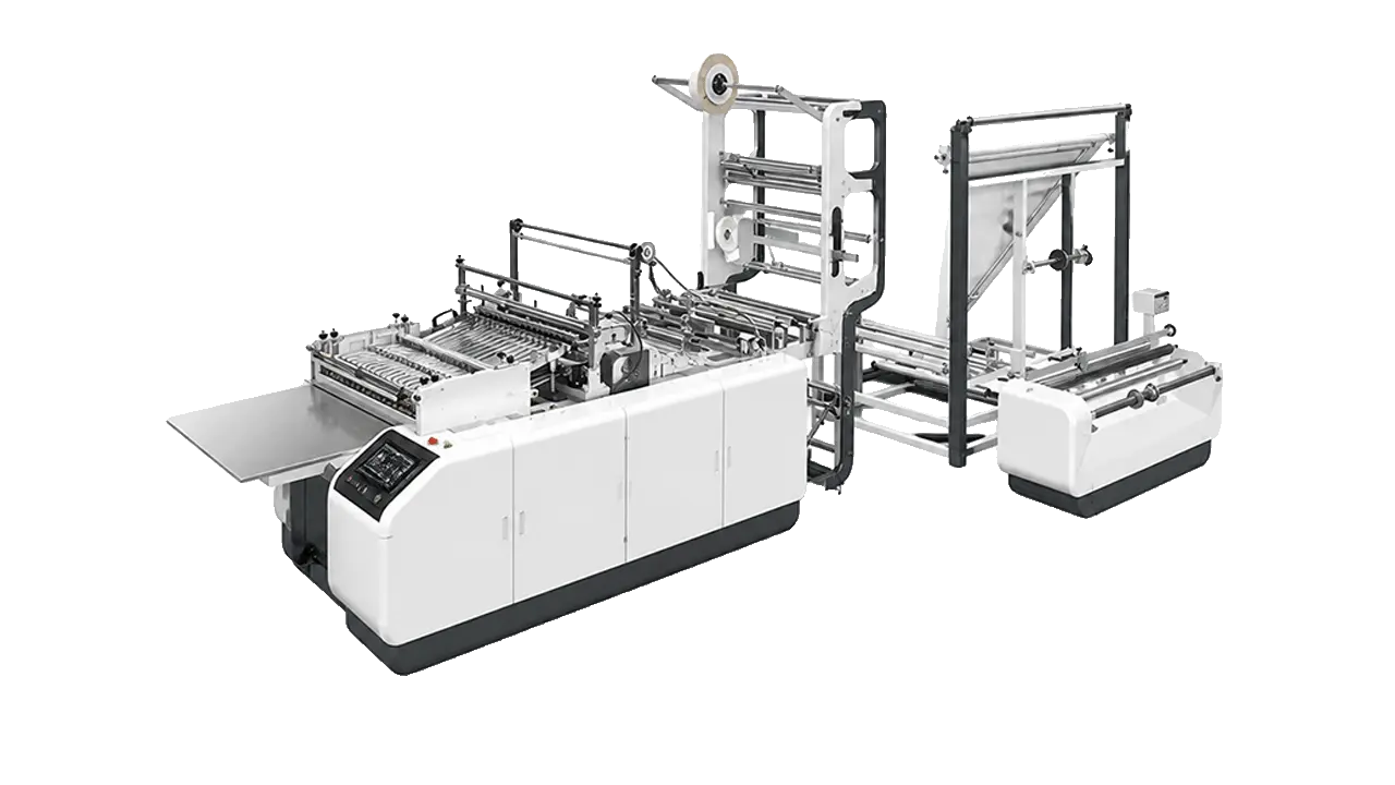 LayerQuestar courier bag making machine — side seal PE and BOPP express mailer bag production line