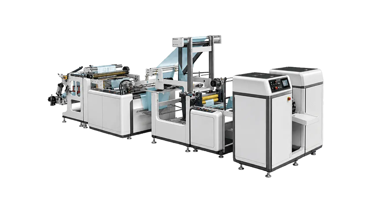 LayerQuestar LQ-GB standard C-fold garbage bag making machine