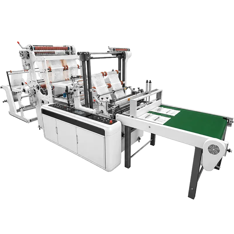 Bottom-seal flat poly bags produced on LayerQuestar LQ-2L4L-370 bag making machine