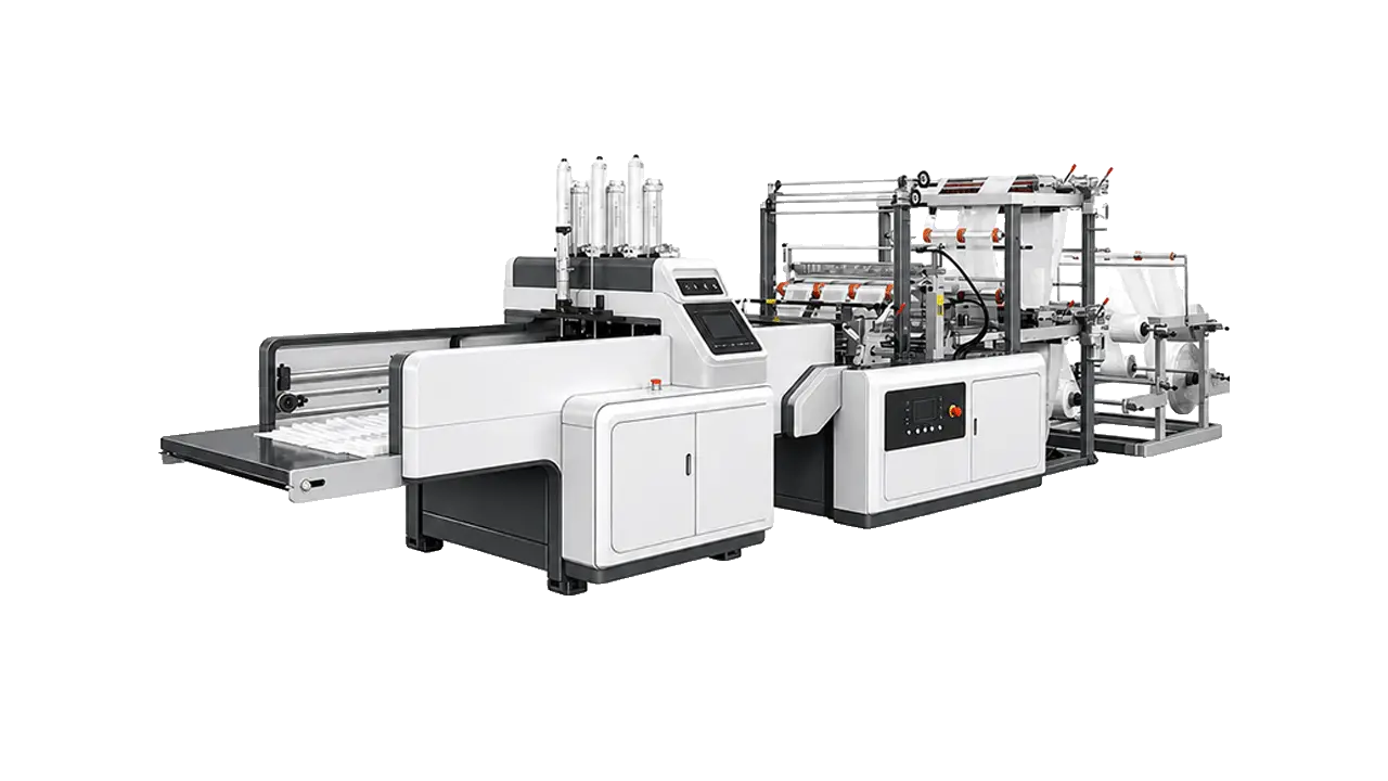 LayerQuestar T-shirt bag making machine — high-speed vest carrier bag production