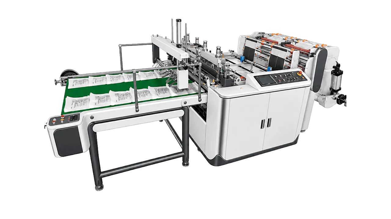 LayerQuestar LQ-450×2 double-channel mid-speed T-shirt bag making machine