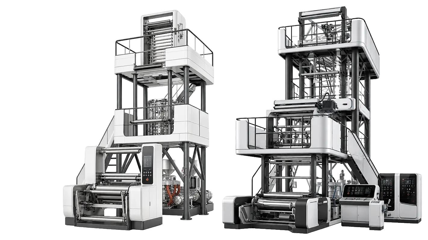 LayerQuestar blown film machines — upstream film production for flexo printing