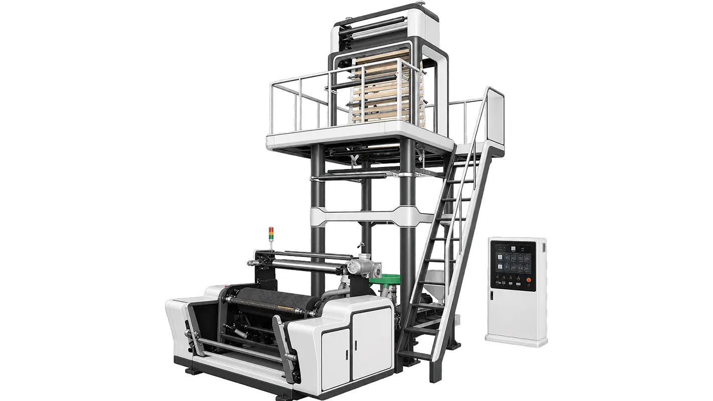 Biodegradable PLA/PBAT blown film machine — LayerQuestar compostable film line