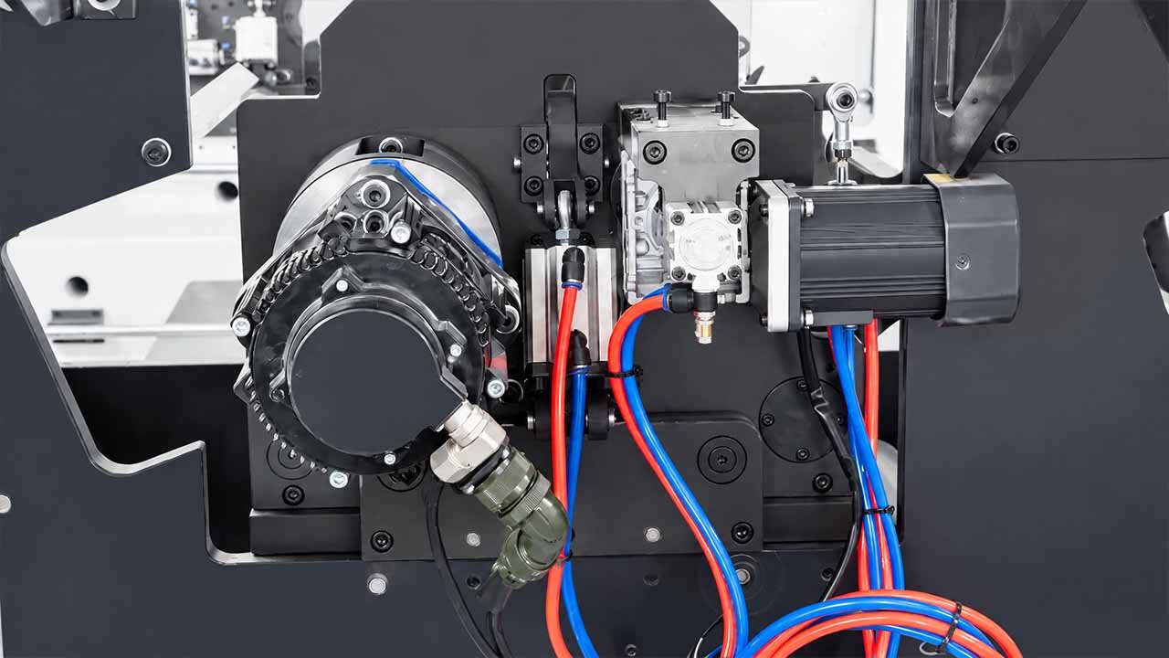 VFD motor and synchronous belt drive system — LayerQuestar LQ-6CH 6-color flexo printer