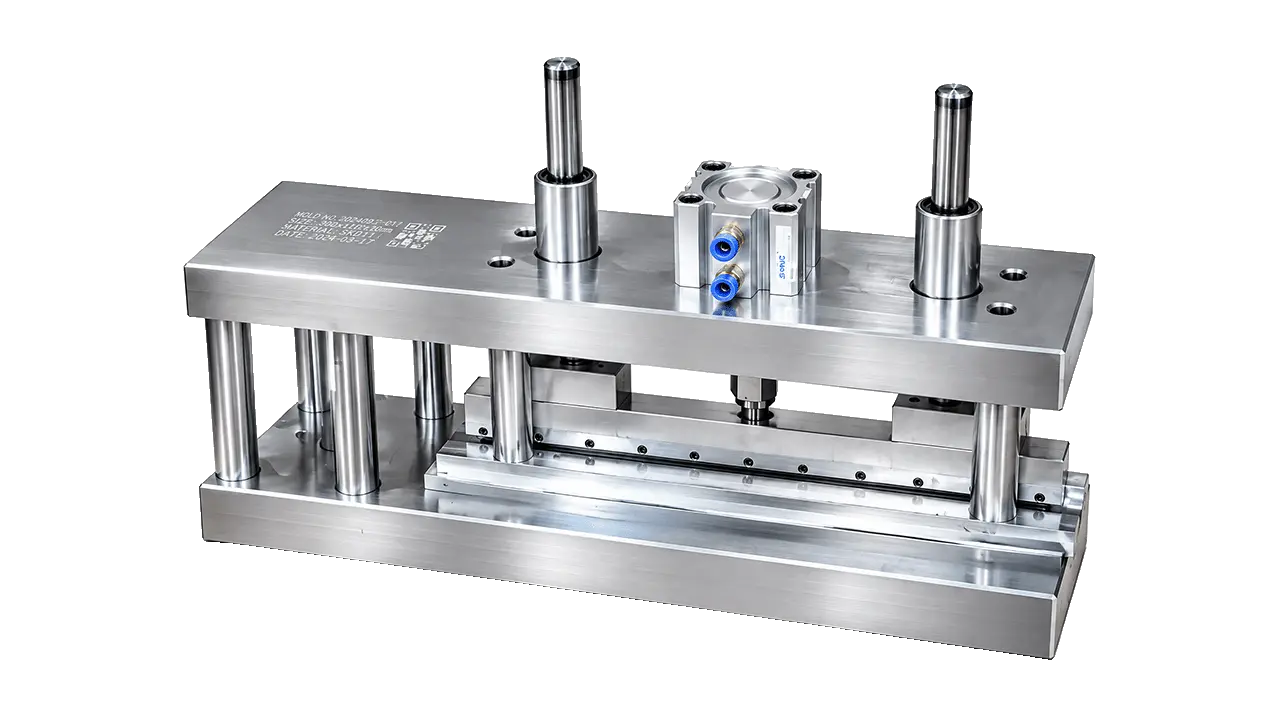 Perforation unit close-up — LayerQuestar CRB machine tear-off perforation system