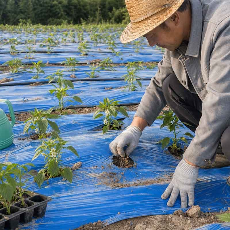 Biodegradable agricultural mulch film produced on LayerQuestar single-screw biodegradable blown film machine