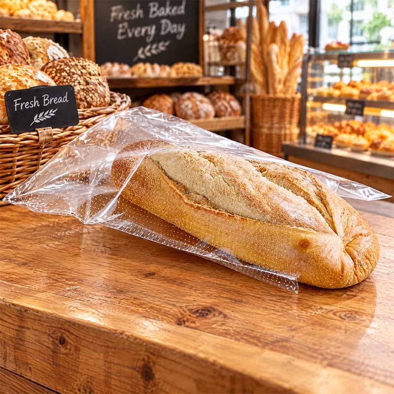 Food and produce flat bags — bread bags, vegetable bags and frozen food inner bags produced on LayerQuestar flat bag machine