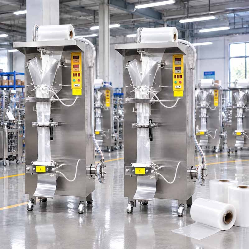 Continuous roll product packaging sleeves — factory production line bags on roll for food and industrial packaging