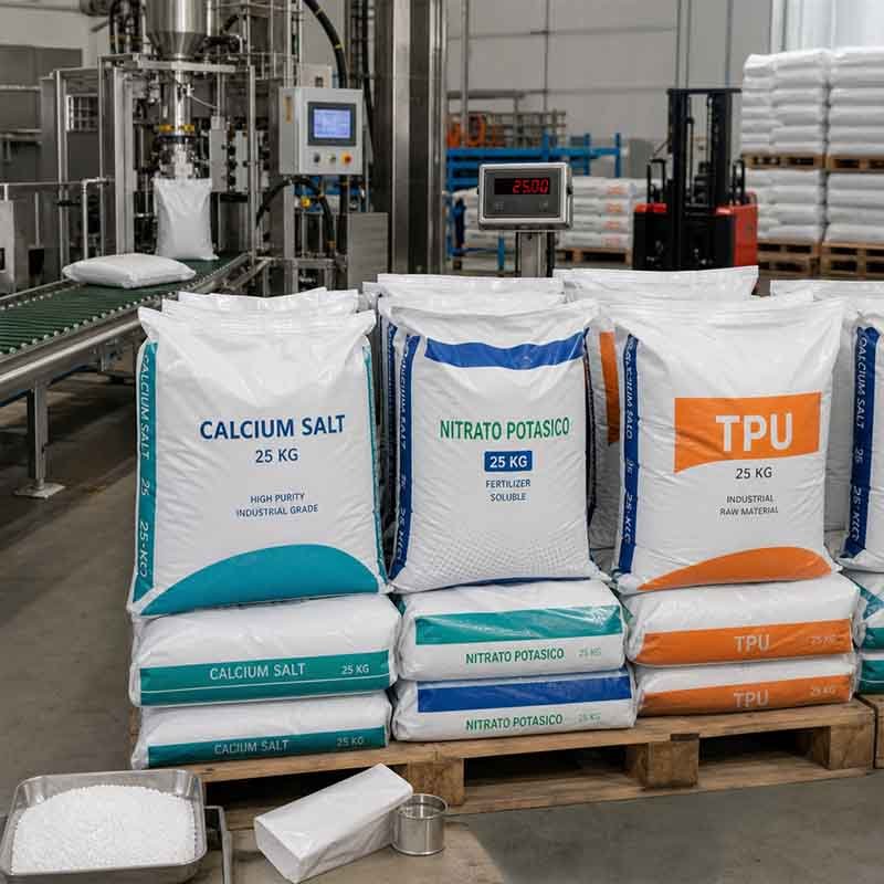 Heavy-duty industrial packaging sacks and chemical bags produced on a 5-layer PA blown film line