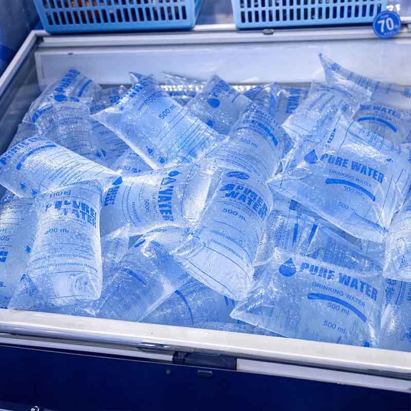 Water sachet pouch — produced on LayerQuestar T-shirt bag making machine
