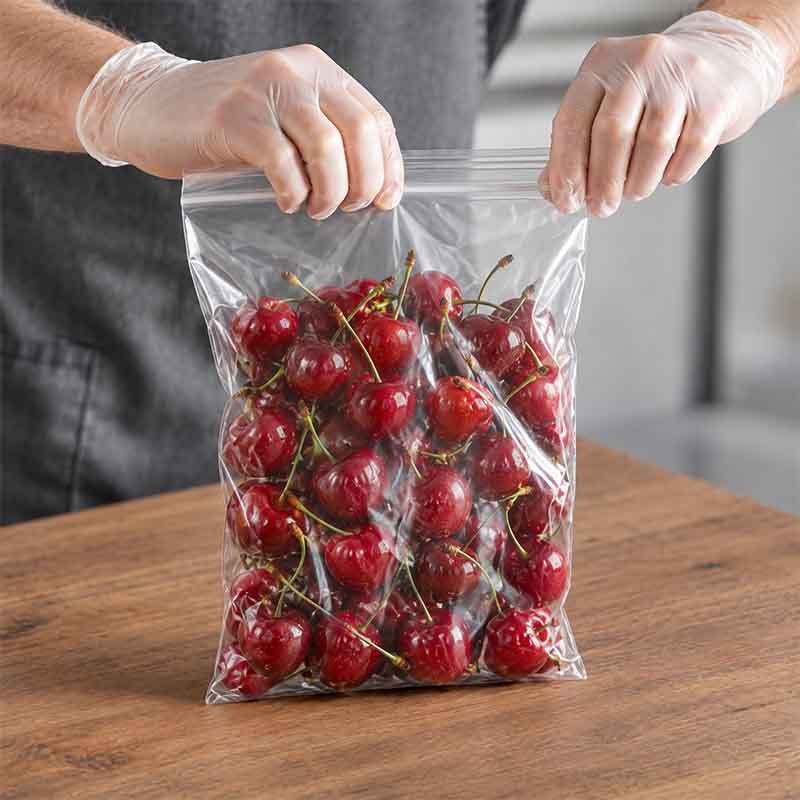 Zipper reclosable bags produced on blown film line