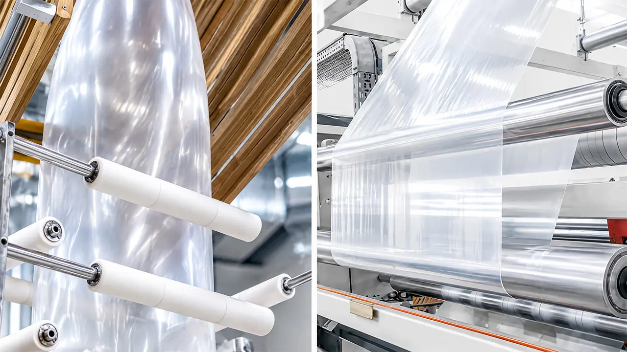 Blown film extrusion vs cast film extrusion — process comparison
