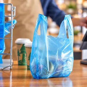 HDPE T-shirt Shopping Bags Mono Layer — product made on LayerQuestar LQ-2L6L